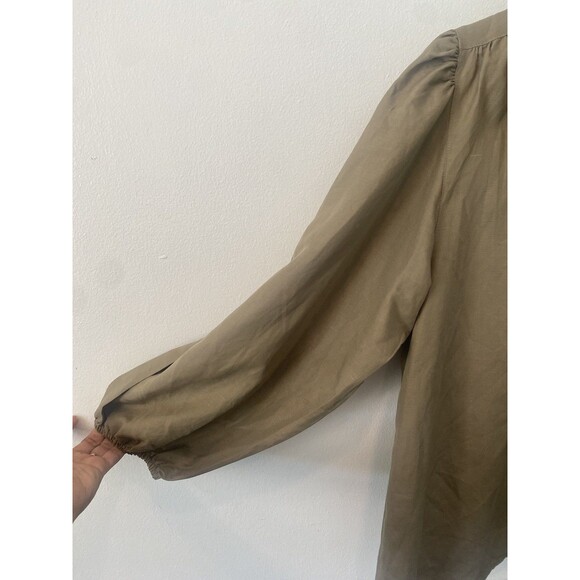 Samsoe Mejsa Shirt Size Large Covert Green NWT - Picture 4 of 11